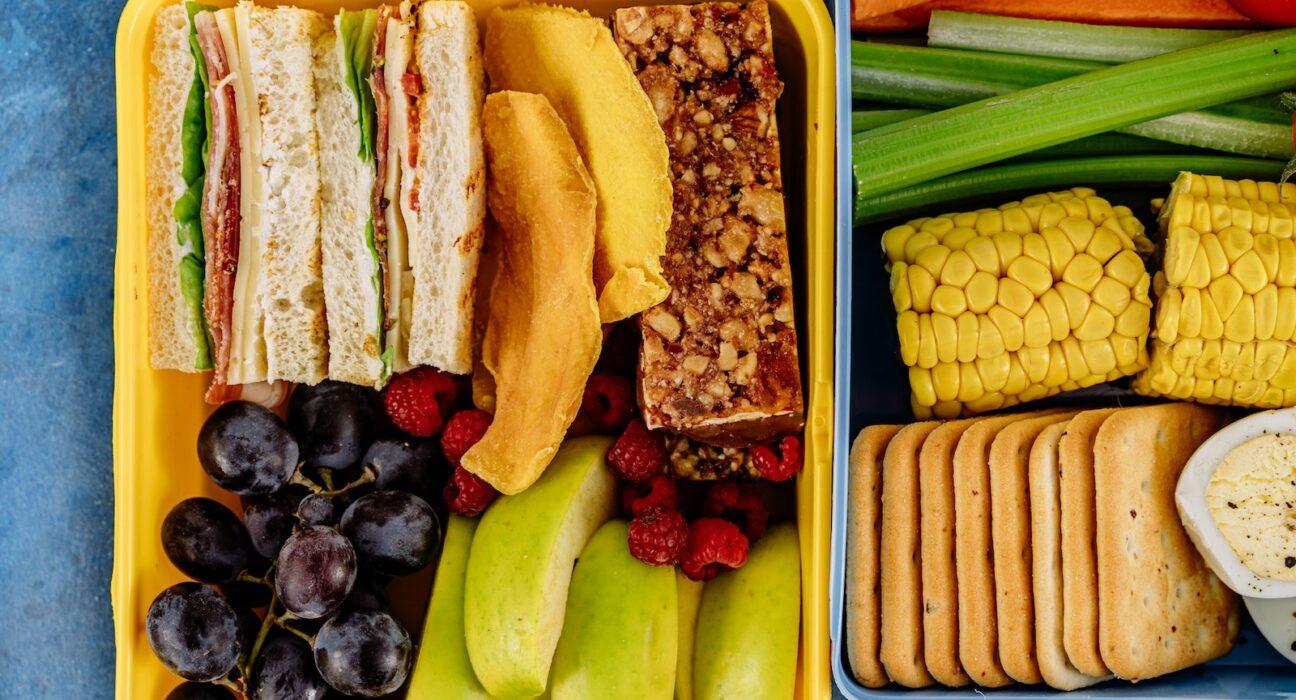 An Assortment of Healthy Snacks in Plastic Containers